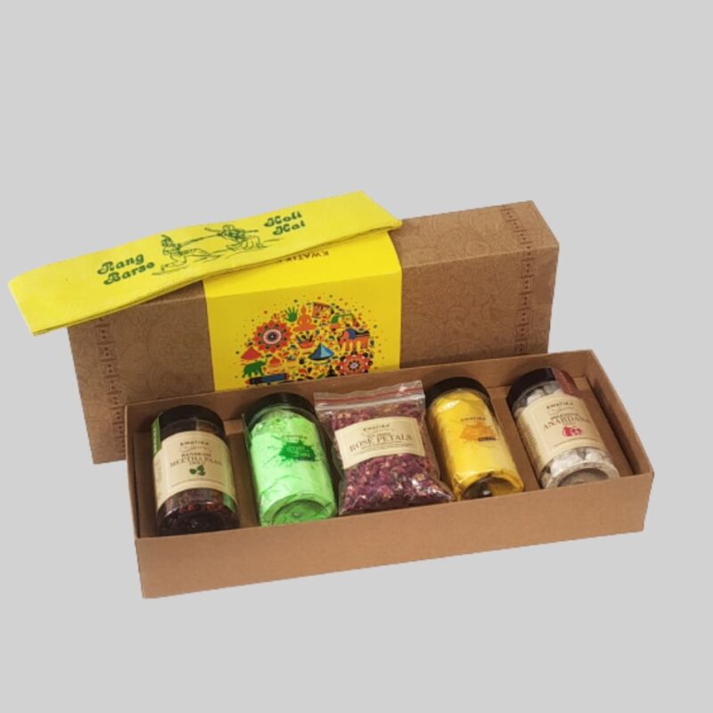 Kwatika HOLI-CRAFT-PE-L2006 Assorted Gift Box  (Yellow)