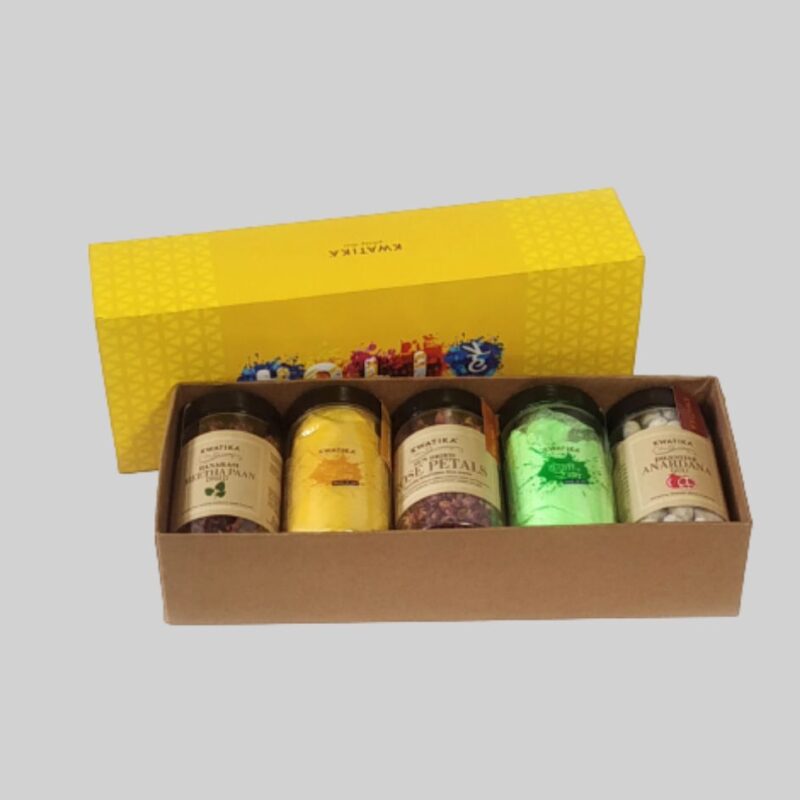 Kwatika HOLI-PE-L2006 Assorted Gift Box  (Yellow)