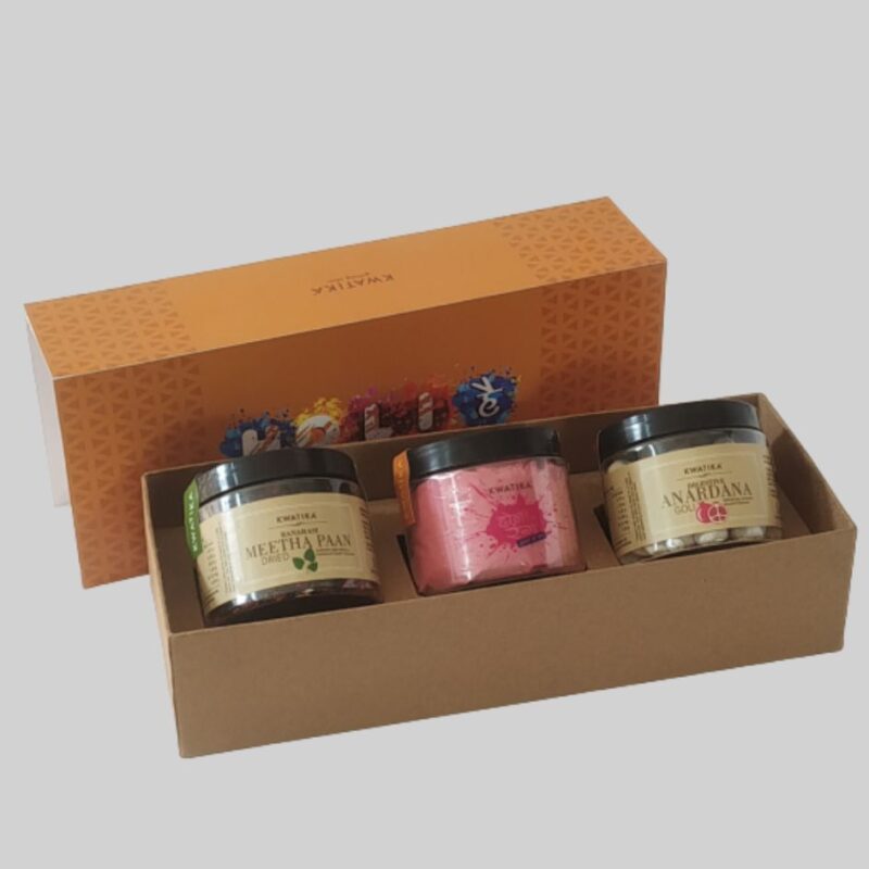 Kwatika HOLI-PA-R2004 Assorted Gift Box  (Brown)