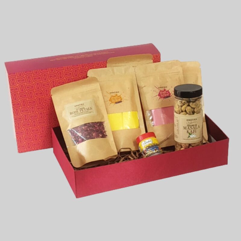 Kwatika HOLI-PE-L3007 Assorted Gift Box  (Maroon)