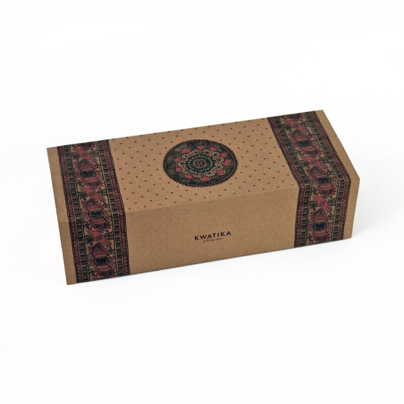 Eco-friendly artistic gift box with Mandala design
